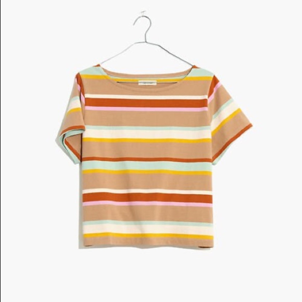 Madewell Stripe Boxy T-shirt - Picture 3 of 4